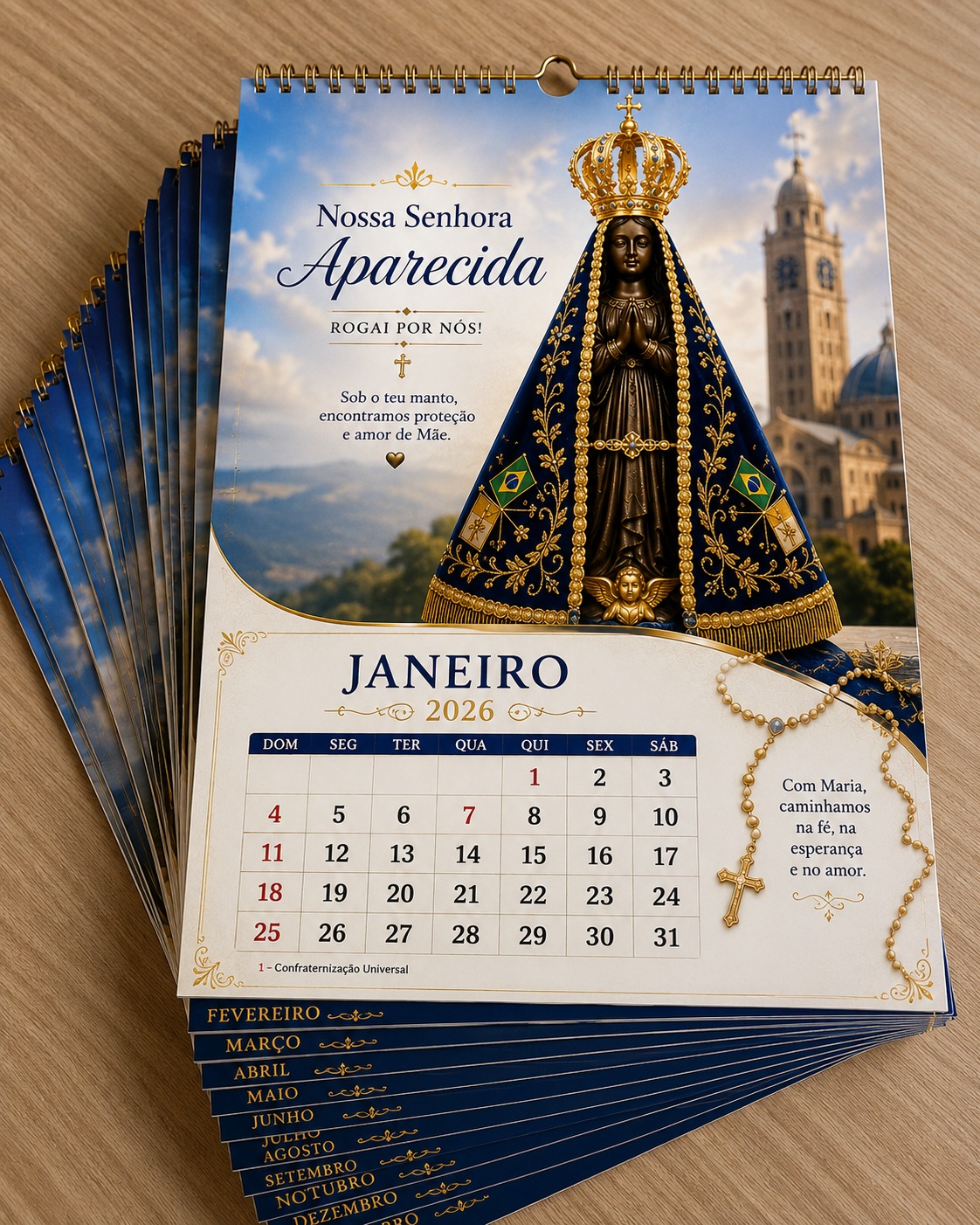 Calendário católico de Nuestra Señora Aparecida